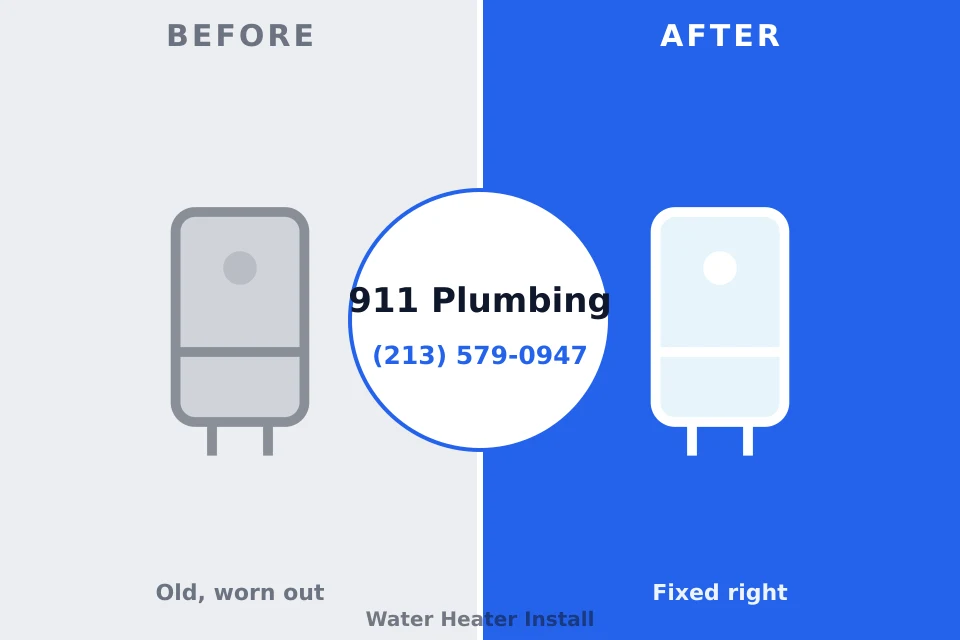 Before and after: plumbing repair Romeoville, IL